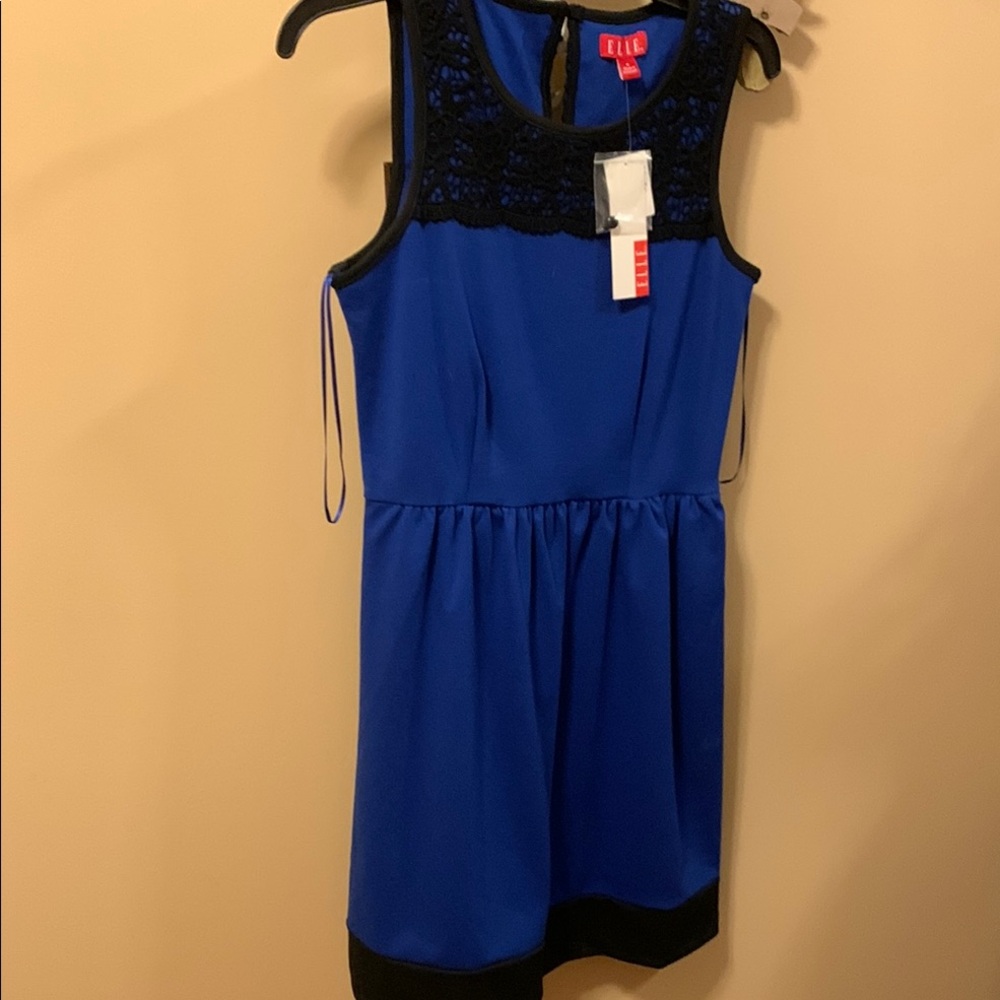 Elle women’s  Blue and Black Dress